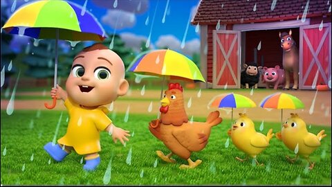 Rain Rain Go Away|Animal version| New born baby song & Nursery Rhymes