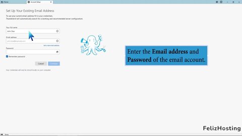 How to Setup a cPanel Email account with Mozilla Thunderbird FelizHosting