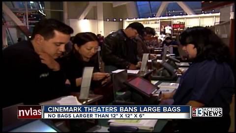 Cinemark implements ban on large bags