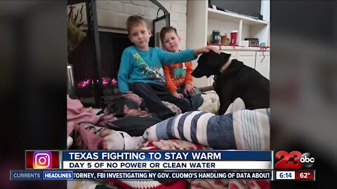 Texans fighting to stay warm, day 5 of no power or clean water