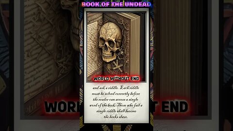 Book of the Undead: Legendary Item - Original Dark Fantasy/Sci-Fi RPG Story World #Shorts Lore