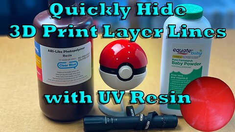 Quickly Hide 3D Print Layer Lines with UV Resin