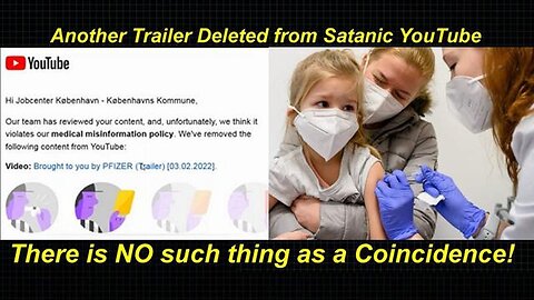 Another Trailer Deleted from Satanic YouTube: 'Brought to you by PFIZER'