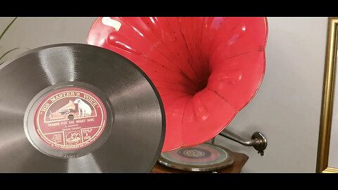 Thanks For The Buggy Ride ~ Frank Crumit ~ HMV 78rpm ~ Exposicion Horn Antique Acoustic Gramophone