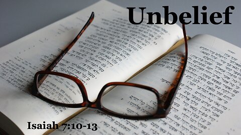 Unbelief