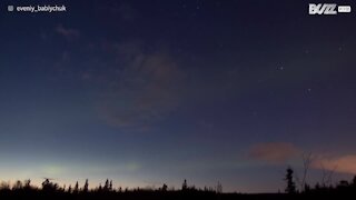 Sublimes aurores boréales en Russie