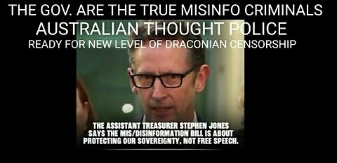 Australian Thought Police Police State: Don't Try To Think For Yourself. WE Define What Reality IS