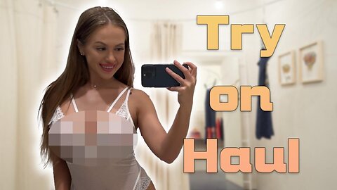 [4K] Transparent No Bra Trend Try On Haul _ See Through Clothes 2024