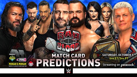 WWE Bad Blood 2024 - Match Card Predictions [v2]