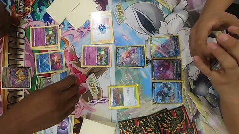 Giratina VStar/Leafeon VStar vs Kyurem VMAX/Palkia VStar at @Andy Cam | Pokemon TCG