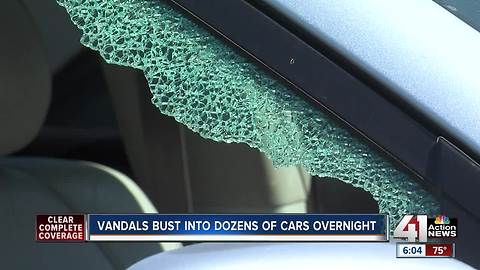 KCPD: At least 40 cars vandalized at south KCMO apartment complex