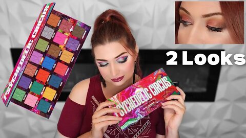 Jeffree Star Cosmetics Psychedelic Circus Palette 2 Looks 1 Palette / Tutorial Review Looks