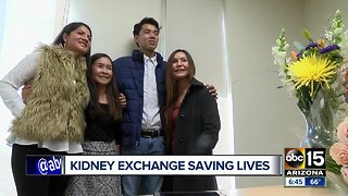 Families meet after kidney donations saves two lives