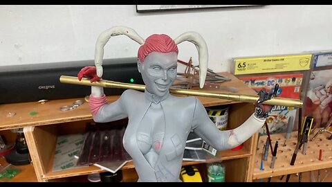 VinceVellCUSTOMS Live Stream - Finishing up Psylocke Base & more Harley Hair