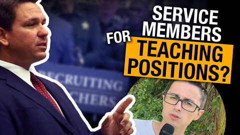 DeSantis announces strategy to recruit servicemembers for school teaching positions