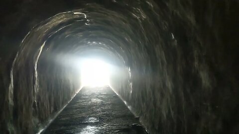 Kyrie Eleison "Lord have mercy" spoken walking up a Tunnel in a 15th century fortress