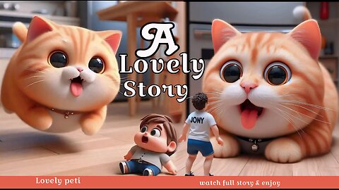 A lovely story Cute cats & boys