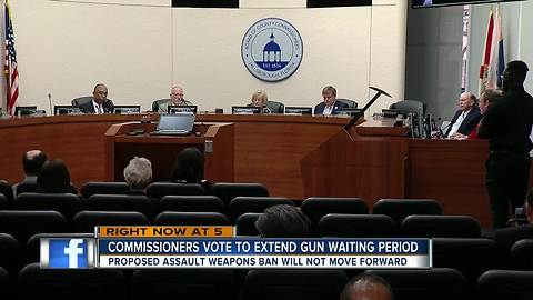 Hillsborough Commissioners vote to extend waiting period to purchase firearms from 3 to 5 days