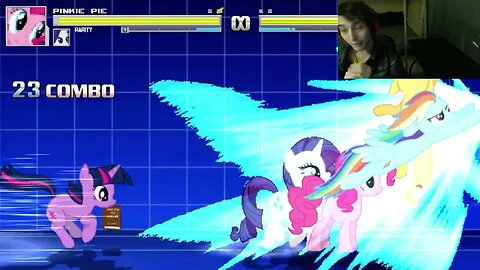 My Little Pony Characters (Twilight Sparkle, Rainbow Dash, And Rarity) VS Applejack In A Battle