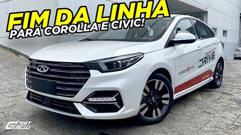 NOVO CAOA CHERY ARRIZO 6 PRO 1.5 TURBO 2022 É UMA AMEAÇA REAL PARA CIVIC, COROLLA E CRUZE 😱