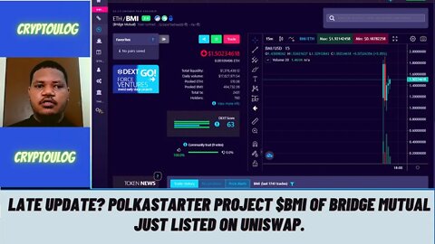 Late Update? Polkastarter Project $BMI Of Bridge Mutual Just Listed On Uniswap.