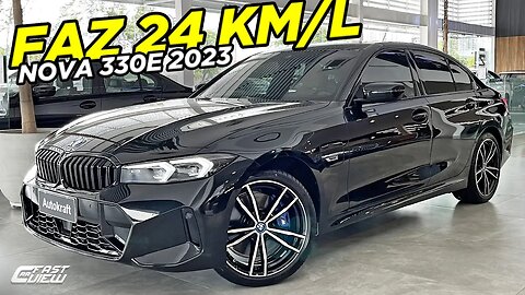 NOVO BMW 330e M SPORT 2023 COM MENOS ITENS, TABLET GIGANTE E MOTOR HÍBRIDO DE 292 CV VALE R$400 MIL?