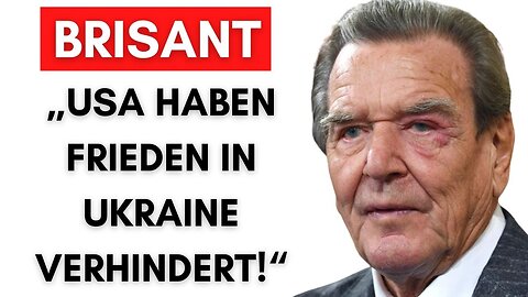 Schröder: Darum sind Friedens-Verhandlungen gescheitert!@Alexander Raue🙈