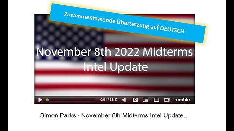 🔎Was passiert am 8. Nov 2022 - Simon Parks