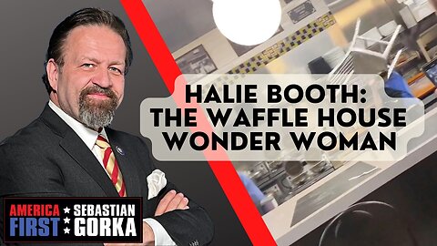 Halie Booth: The Waffle House Wonder Woman. Halie Booth with Sebastian Gorka on AMERICA First