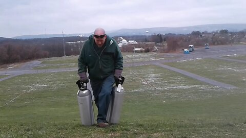 Blue Collar Strength - 2 - 50 lb Cylinders And A Long Steep Hill