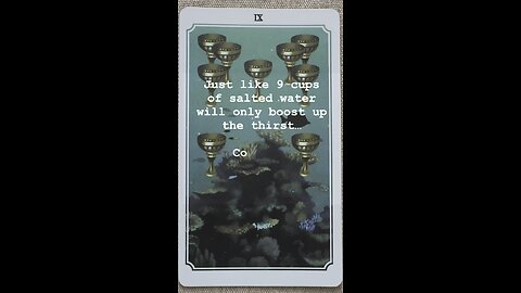 MEDITATION #instantgratification #toomuch #inflatedego #musings #tarot #dailycard #tarotary