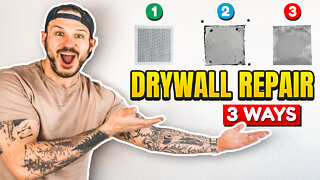 3 Ways to REPAIR DRYWALL