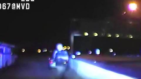 TPD Dash Cam Shows Woman Pinned Following Truck Crashing Into Patrol Car