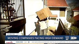 Moving companies facing high demand