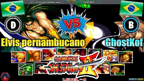 Samurai Shodown II (Elvis pernambucano Vs. GhostKof) [Brazil Vs. Brazil]