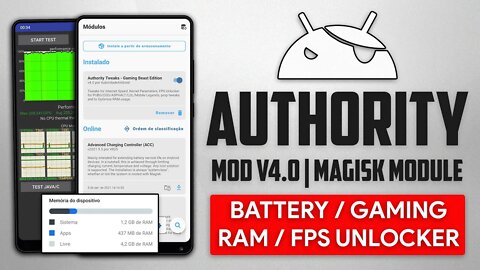 Authority MOD V4.0 GAMING BEAST | MELHORE O SEU ANDROID E LIBERE MUITA RAM! | COM FPS UNLOCKER!