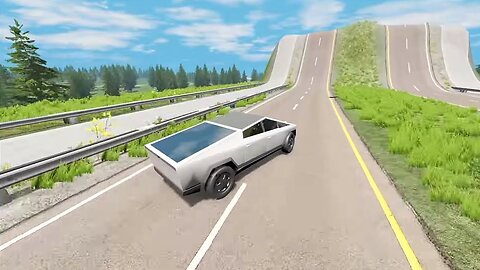 Cars vs Giant Bulge - BeamNG.Drive_