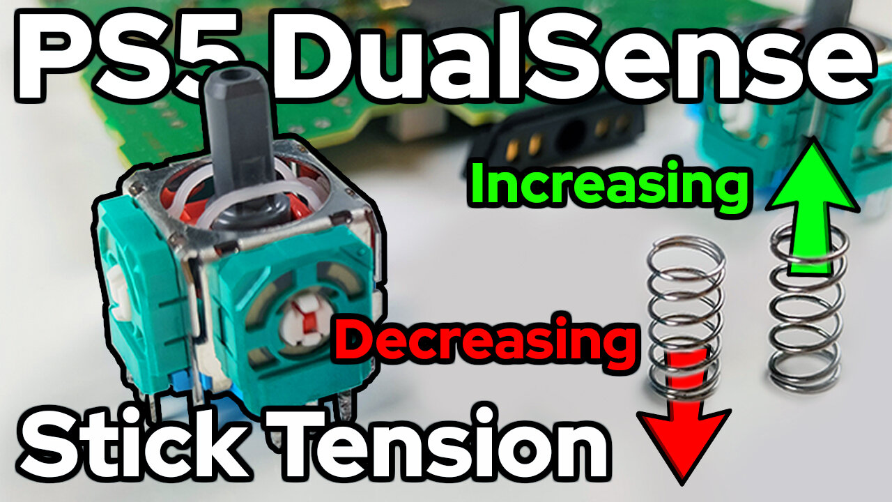 How to Change PS5 DualSense Analog Stick Tension (Installing Tension ...