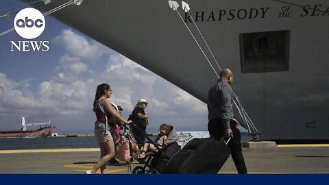 More than 150 Americans leave Israel on 1st evacuation boat to Cyprus)