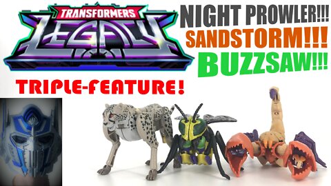 Transformers Legacy - Nightprowler / Sandstorm / Buzzsaw Review