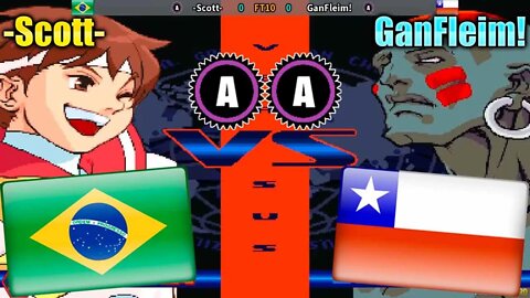 Street Fighter Alpha 3 (-Scott- Vs. GanFleim!) [Brazil Vs. Chile]