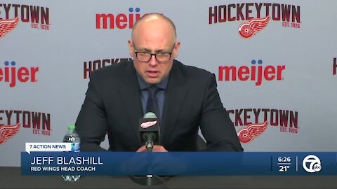 Blashill explains why Zadina was healthy scratch vs. Sharks