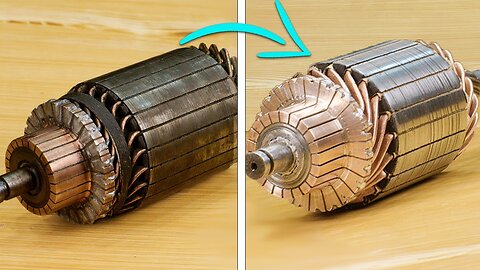 Rewinding An Old Tractor Starter Motor Armature