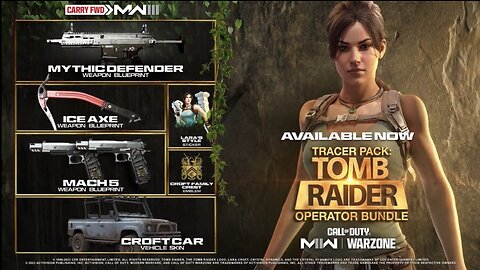 Tracer Pack Tomb Raider Bundle Featuring Lara Croft - Out Now