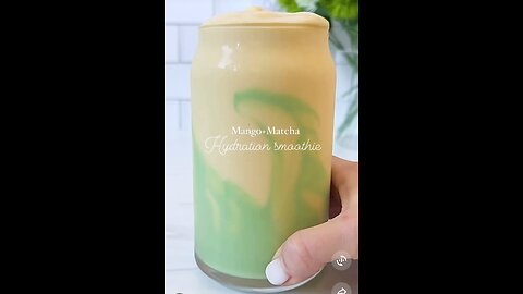 🥭MANGO MATCHA HYDRATION SMOOTHIE