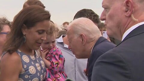 Biden's Creepy And Disgusting Interaction With Baby Caught On Camera - Disturbing Behavior