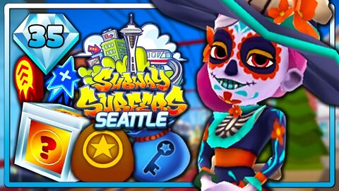 Subway Surfers Seattle | Caçada Sazonal Nível 35 com Scarlett Catrina