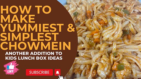 Easy chow mein recipe