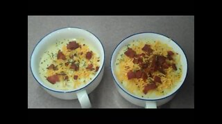 CREAM OF POTATO SOUP W/BACON