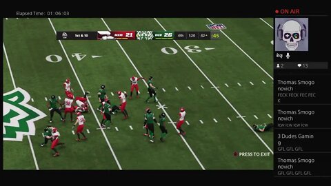 Gridiron Football League (Season 1/Week 7): Memphis (6-0) @ Memphis (1-5)